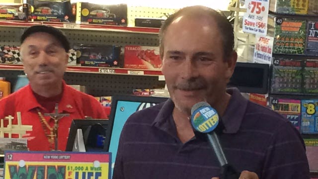 Long Island man wins $1M lottery, again