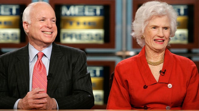 John McCain's 106-year-old mom to attend his Washington services