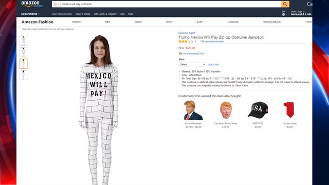 Amazon's 'Mexico Will Pay' costume upsets activists
