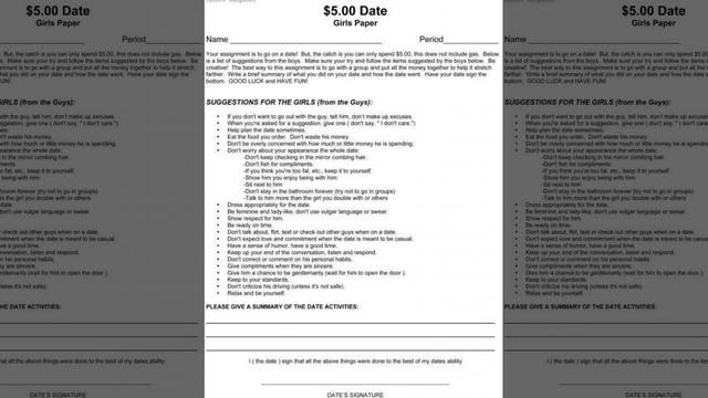 High school's dating assignment causes uproar among parents