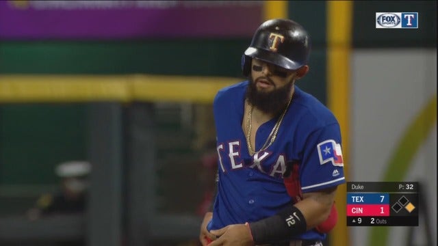 Odor hits grand slam, Rangers' bullpen beats Reds 7-1