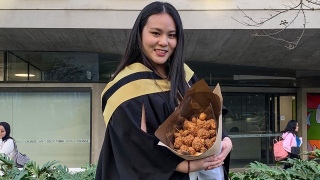 Chicken flowers? KFC-obsessed student gifted fried chicken bouquet for college graduation