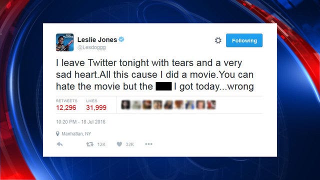 Leslie Jones, under hateful barrage on Twitter, fights back