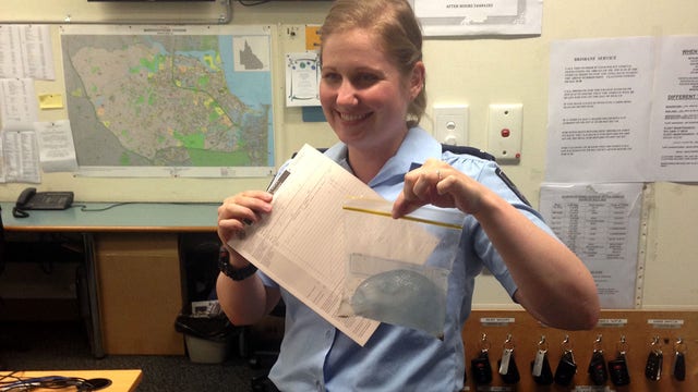 Man brings 'breast implant' to police; turns out to be jellyfish