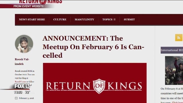 Pro-rape rallies in North Texas canceled