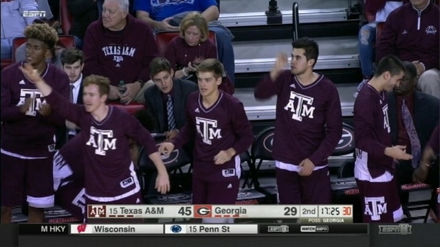 Jones, Caruso, House lead No. 15 Texas A&M's rout of Georgia