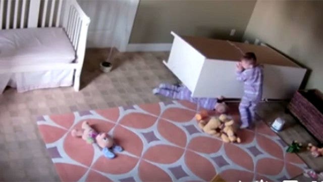 Incredible video of toddler saving twin brother