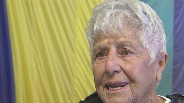 Elderly woman skydives to honor veteran husband