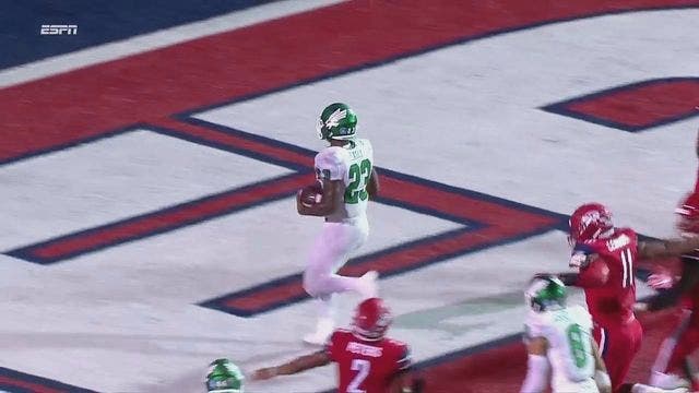 Easly leads North Texas to 4th win, 47-7 over Liberty