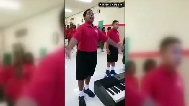Baltimore middle school choir's performance of ‘Rise Up' goes viral
