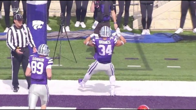 Barnes runs for 4 TDs as K-State routs Oklahoma State, 31-12