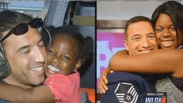 Hurricane Katrina survivor attends JROTC ball with Air Force rescuer