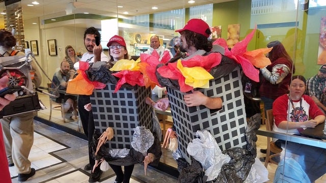 Troll couple slammed for cosplaying as the Twin Towers on 9/11