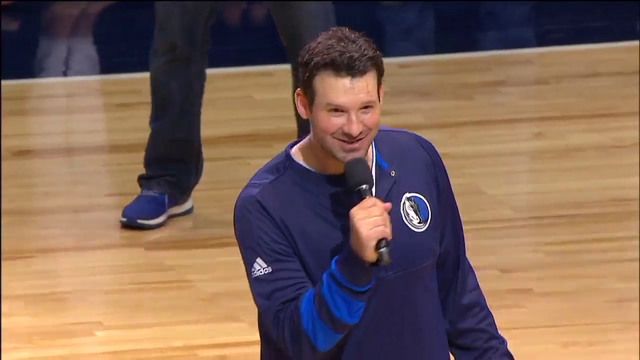 Romo's honorary Mav day turns spectacle for final home game