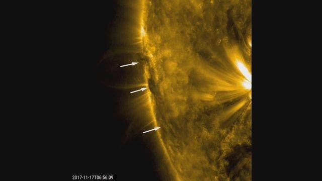 Sun's cooler filaments create stunning twist of dark clouds