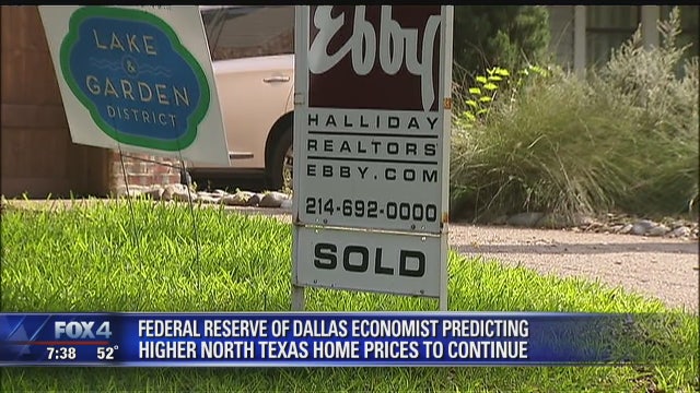 Home prices continue to rise in North Texas