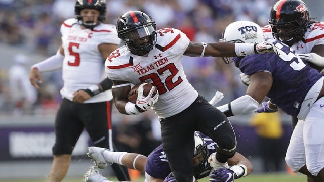 Theft charge against Texas Tech running back dismissed
