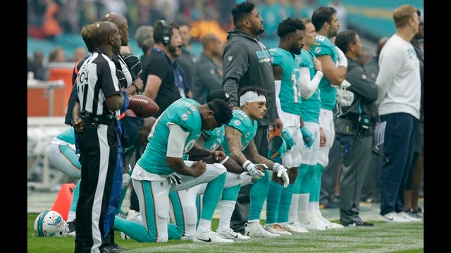 Dolphins owner says he was keeping options open on anthem