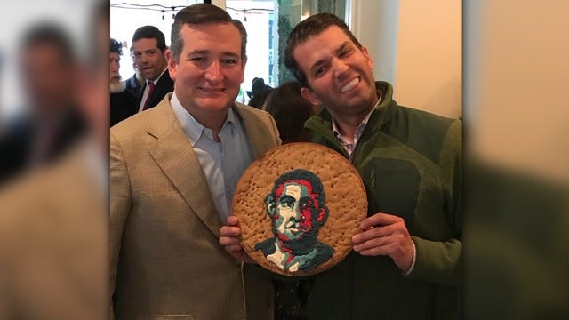 Dallas restaurant owner apologizes after Trump Jr., Cruz pose with Obama cookie cake