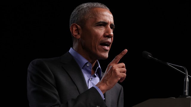 Obama gives Trump sharp rebuke in Mandela address on values