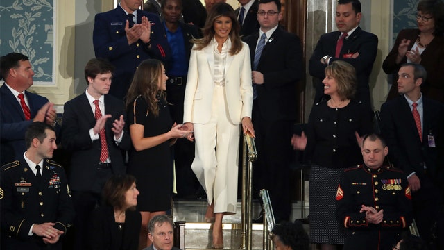 First lady Melania Trump dons Dior for State of the Union address