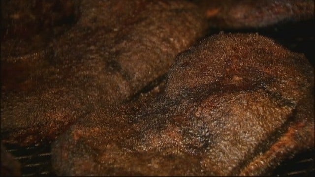 Flying brisket whacks woman amid beef at barbecue festival