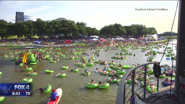 Fort Worth celebrating 4th along the Trinity River