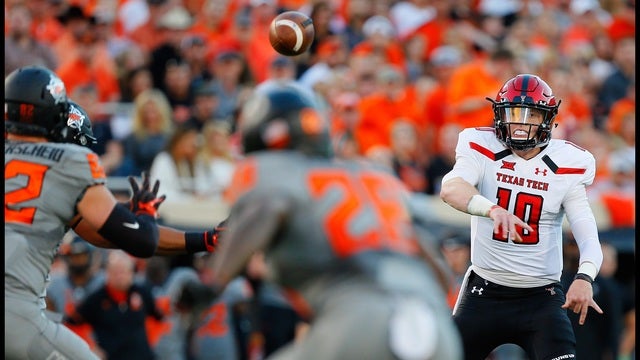 Bowman leads Texas Tech past No. 15 Oklahoma State, 41-17