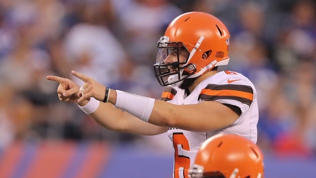 Mayfield and Barkley have strong debuts in preseason opener