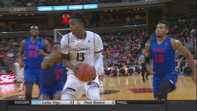 No. 19 Cincinnati overcomes poor shooting, beats SMU 76-56