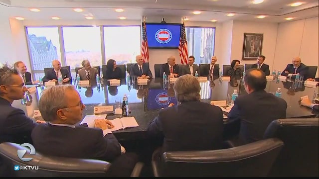 President-Elect Donald Trump meets with tech leaders