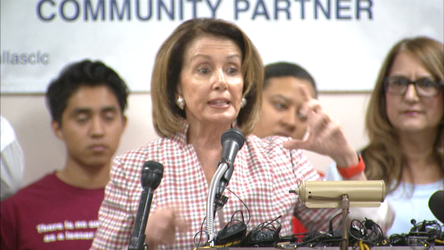 Nancy Pelosi rallies Democrats, workers at Dallas union hall