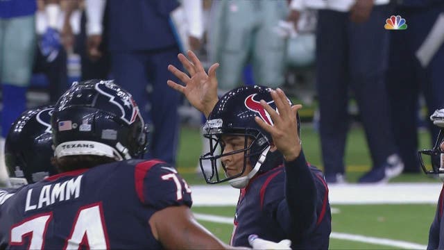 Fairbairn's FG in OT lifts Texans over Cowboys 19-16