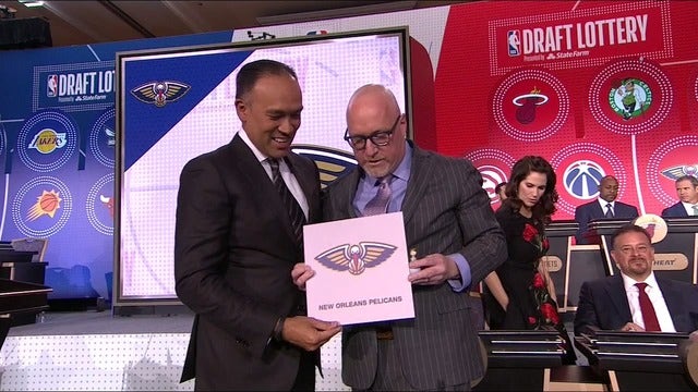 New Orleans wins NBA draft lottery, right to pick No. 1