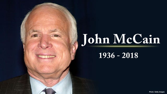 Farewell statement from Arizona Senator John McCain