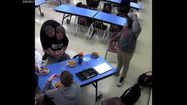WATCH:  Heroic friend saves student from choking