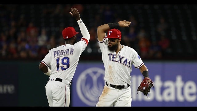 Profar starts triple play and homers, Rangers rally past Angels