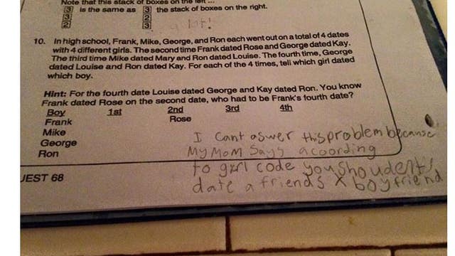 Fourth Grader Has Hilarious Answer to Math Problem