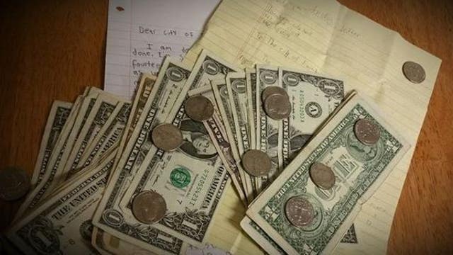 Young vandals apologize, pay for porta potty with dollars and quarters