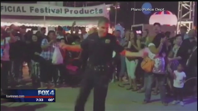 Officer steals the show at Plano Balloon Festival
