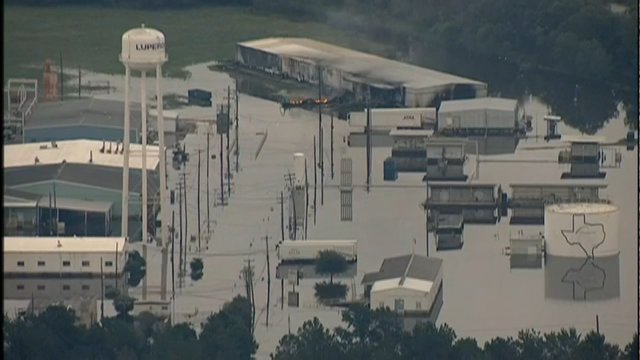 Explosions rock flood-crippled chemical plant near Houston