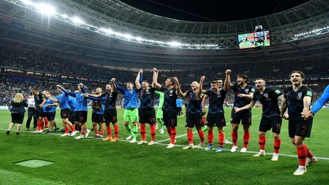 Croatia in World Cup final for 1st time, beats England 2-1