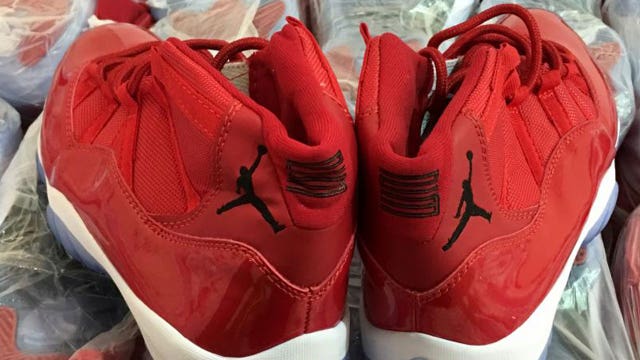 Fake Air Jordans worth $55K seized at Dulles