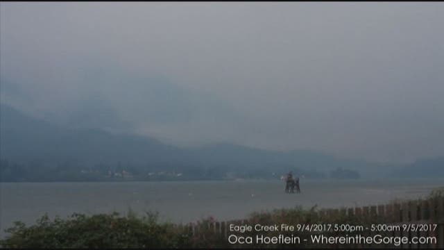 Time-lapse video shows northwest wildfire devastation