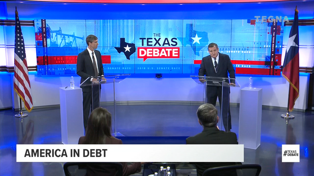 Trailing in polls, O'Rourke lays into Cruz in Texas debate