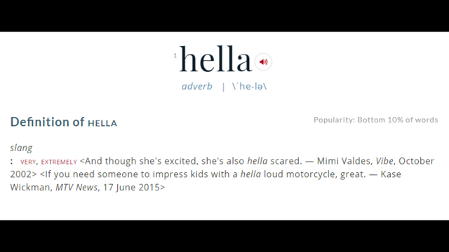 Merriam-Webster adds 'Hella' and 'FOMO' to dictionary