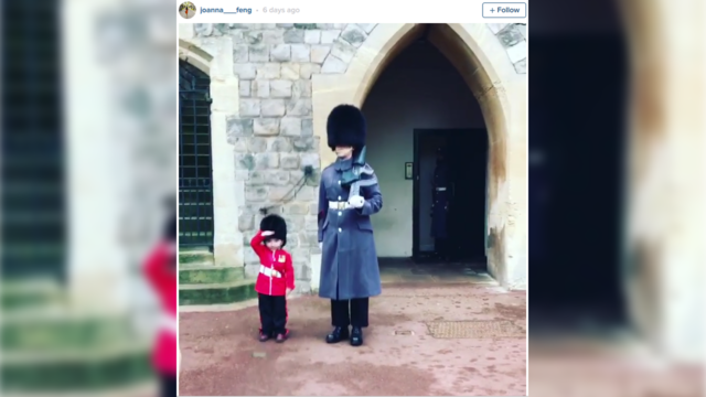 Queen's Guardsman grants little boy's birthday wish