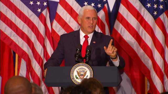 Vice President Mike Pence campaigns for Pete Sessions in Dallas