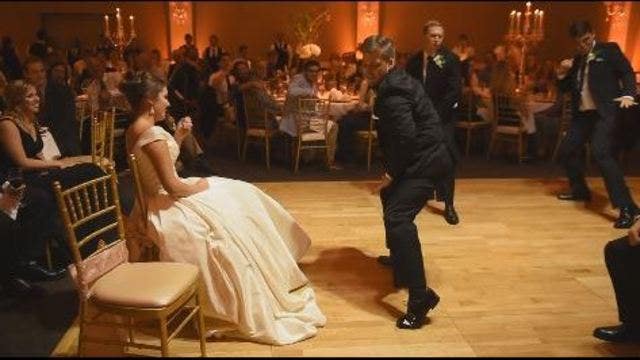 WATCH: Groom's 'boy band' moves puts Backstreet Boys to shame