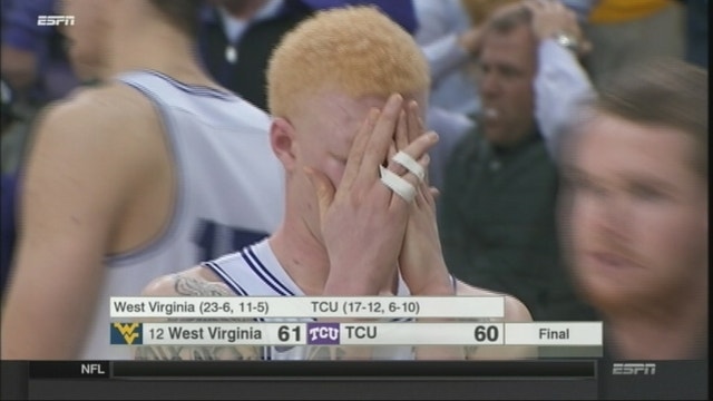 Miles' FT gives No. 12 West Virginia a 61-60 win at TCU